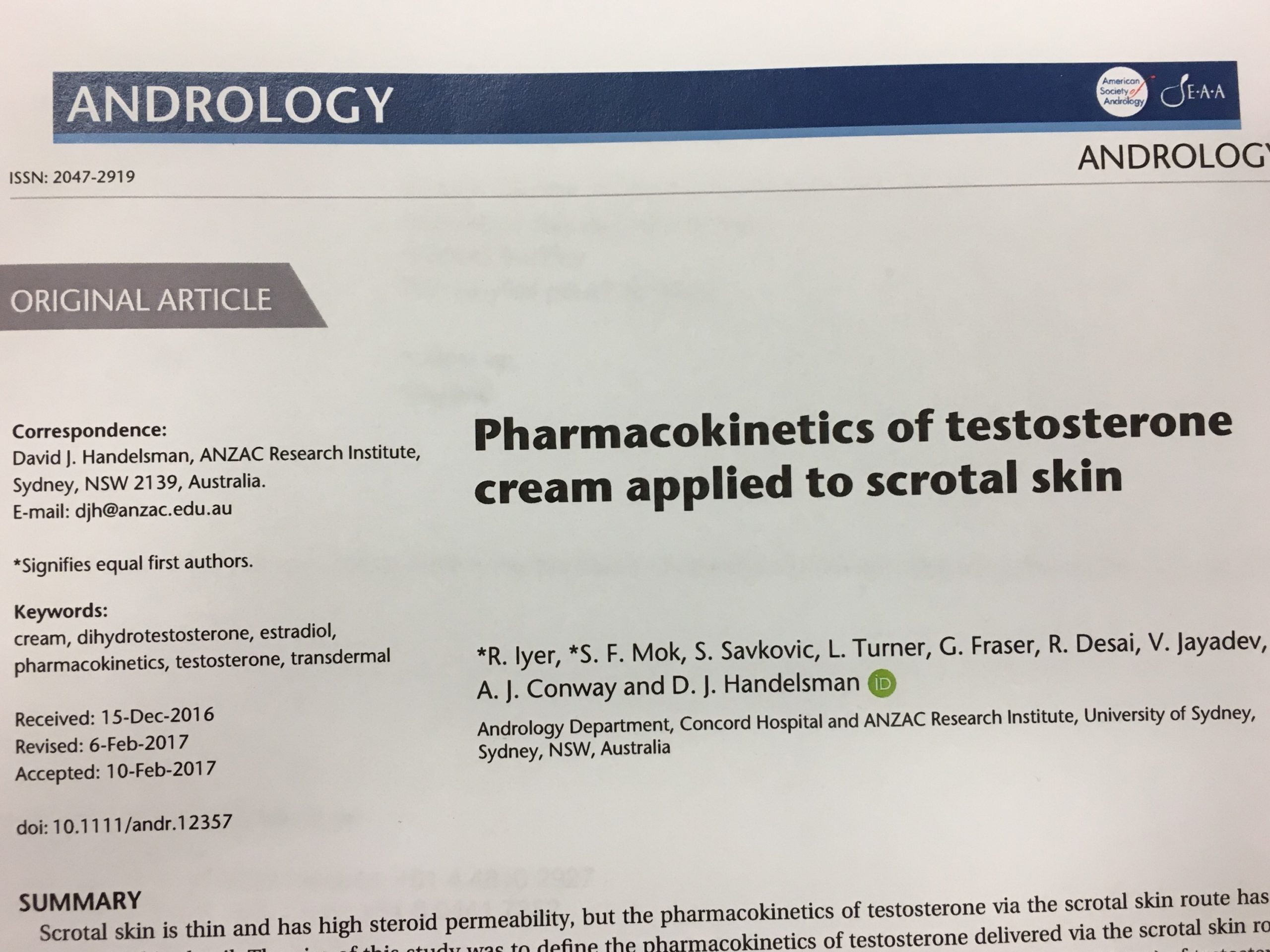 Scrotal testosterone – Australia’s world-first study thumbnail