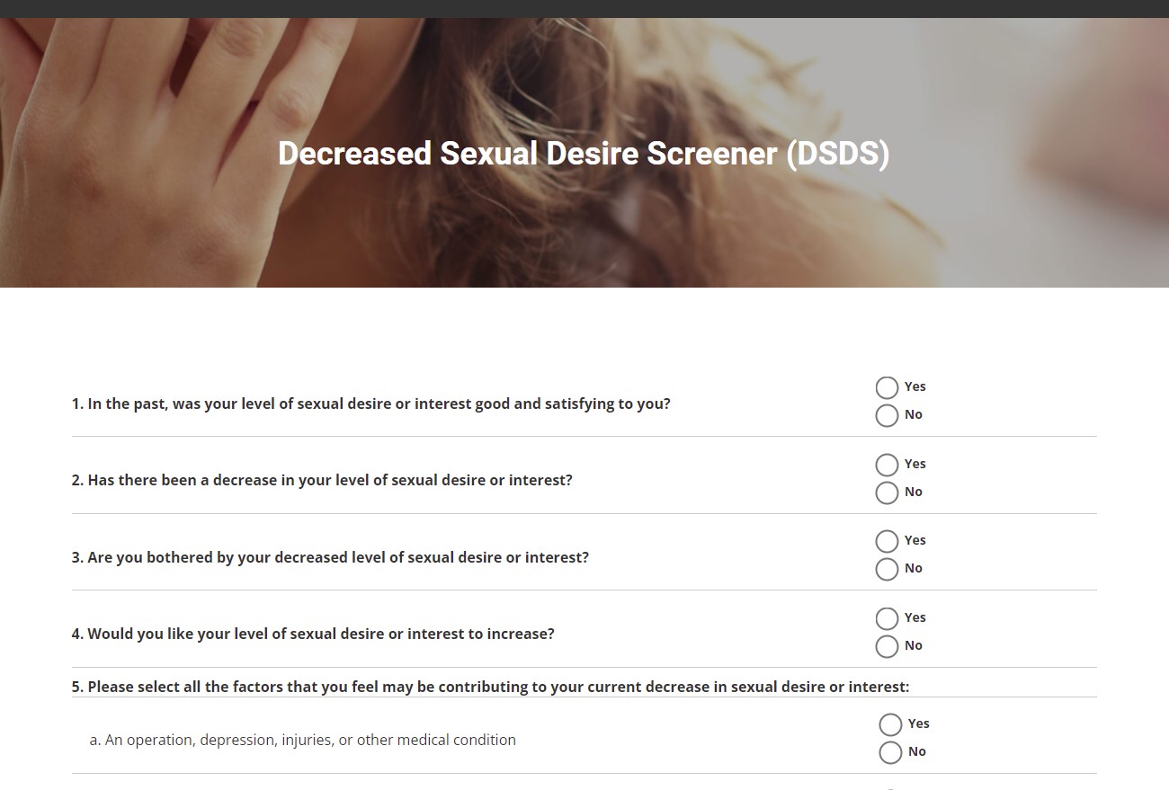 Electronic Decreased Sexual Desire Questionnaire thumbnail