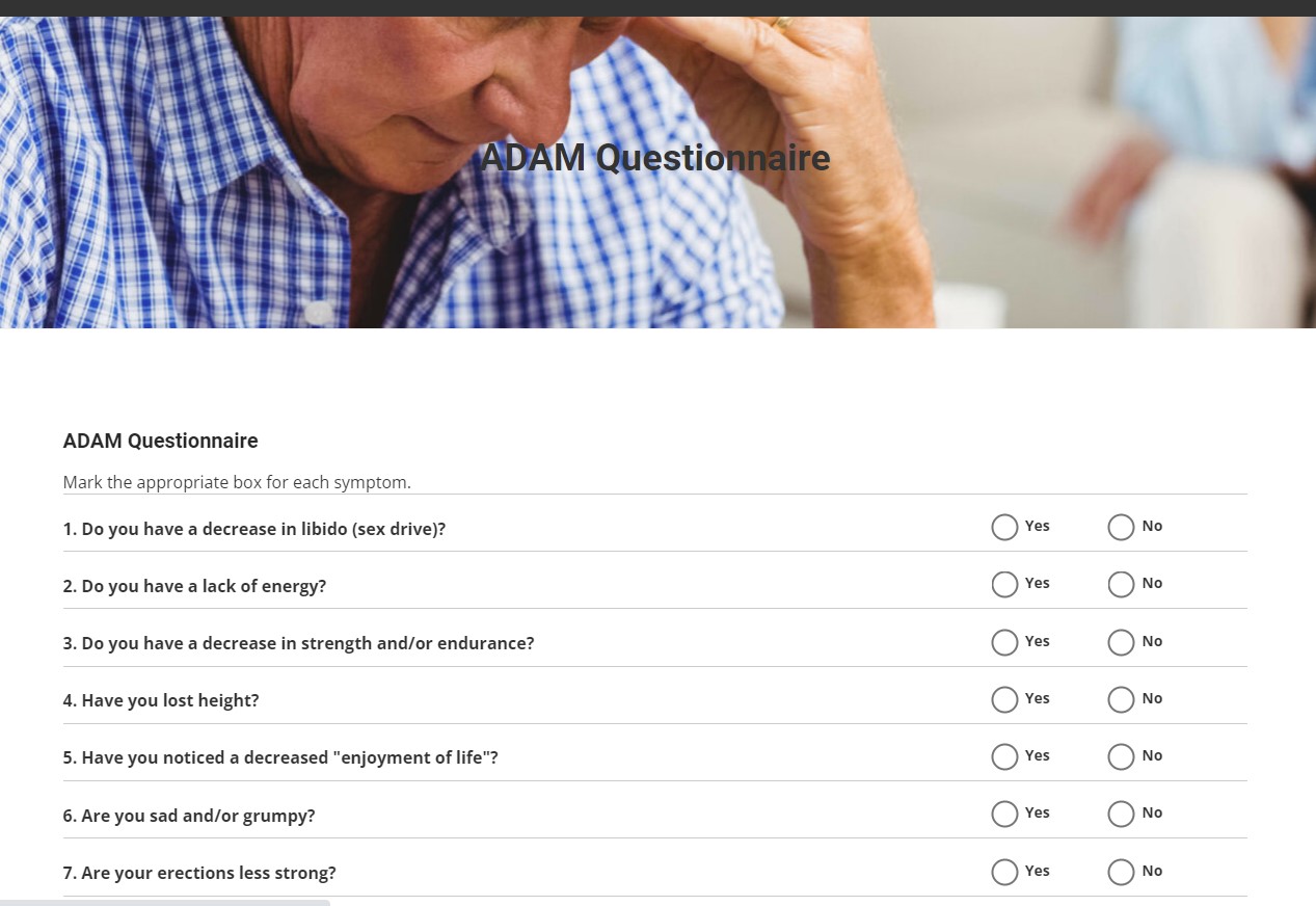 Electronic ADAM Questionnaire