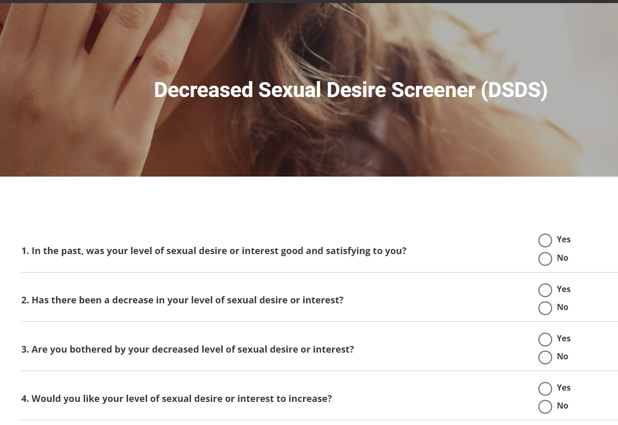 Physician aid: Decreased Sexual Desire Screener (DSDS) thumbnail