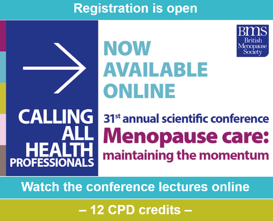 Register Now! – Online Lectures for British Menopause Society – 31st Annual Scientific Conference thumbnail
