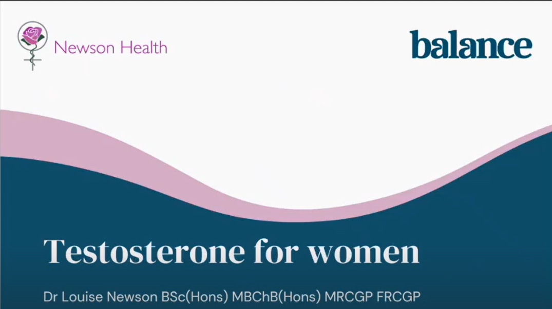 Testosterone for Women with Dr Louise Newson
